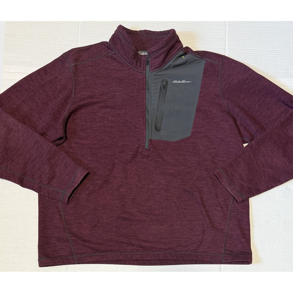 EDDIE BAUER First Ascent - Men's 1/4 Zip Fleece Pullover‎ Jacket - X-Large - XL